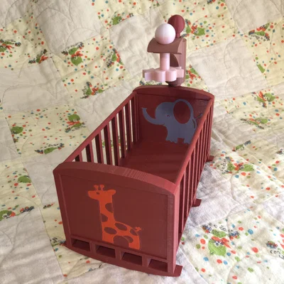 Nôi/Cũi (Cradle/Crib) cho Dollhouse