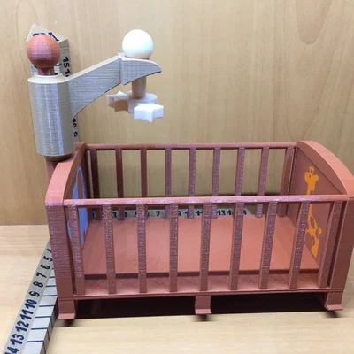 Nôi/Cũi (Cradle/Crib) cho Dollhouse