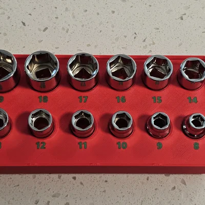 Khay Gridfinity cho bộ ICON socket Metric 3/8" Drive (12 món)
