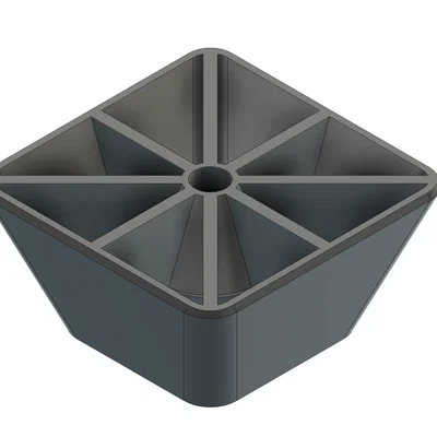 Mẫu chân đế nội thất đơn giản (Furniture Feet) in 3D dễ dàng