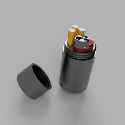 Hộp đựng thuốc lá kèm bật lửa