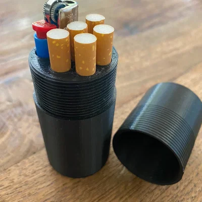 Hộp đựng thuốc lá kèm bật lửa