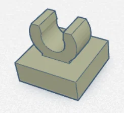 Mô hình 3D LEGO 1x1 Plate Vertical Clip (Part 2555) - File STL - Image 1