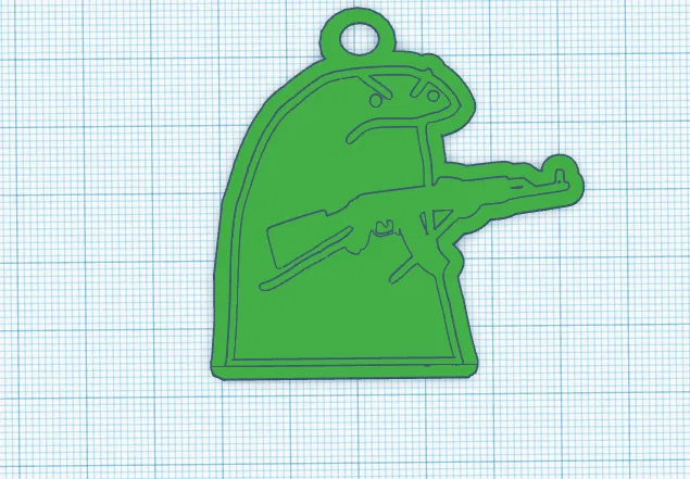 Móc khóa meme AK47 độc lạ - File in 3D ấn tượng - Image 1