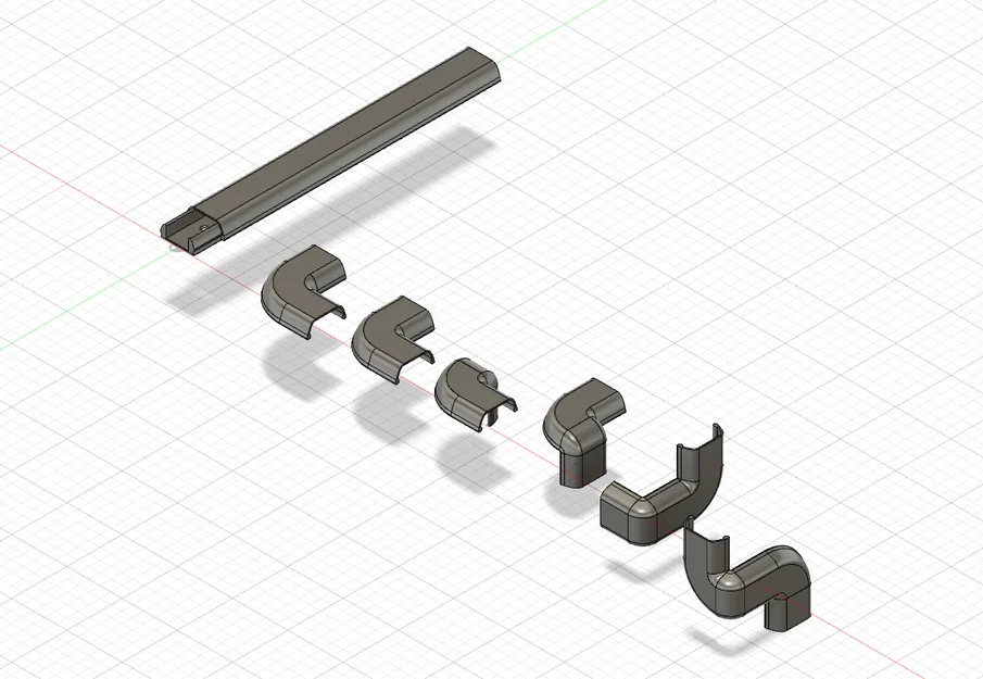 Máng đi dây (Cable Channel/Duct) với nhiều kiểu góc - Image 1