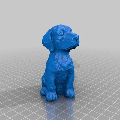 Chó ngồi - 3D Scan