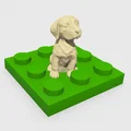 Mô hình chú chó in 3D tương thích lắp ráp với LEGO - Thumbnail 1