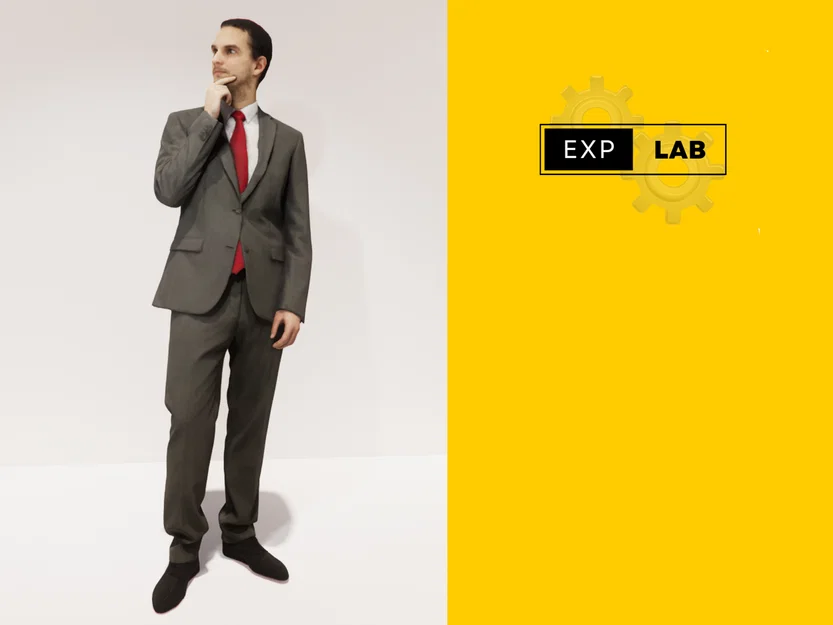 Mô hình người đàn ông mặc suit (A man in a suit) in 3D cao cấp - Image 1