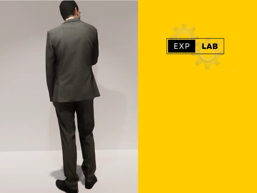 Mô hình người đàn ông mặc suit (A man in a suit) in 3D cao cấp - Image 2
