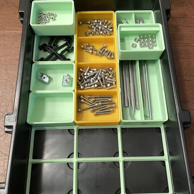 Hệ Gridfinity Storehouse(-finity) cho hộp STOREHOUSE 15 & 20 ngăn