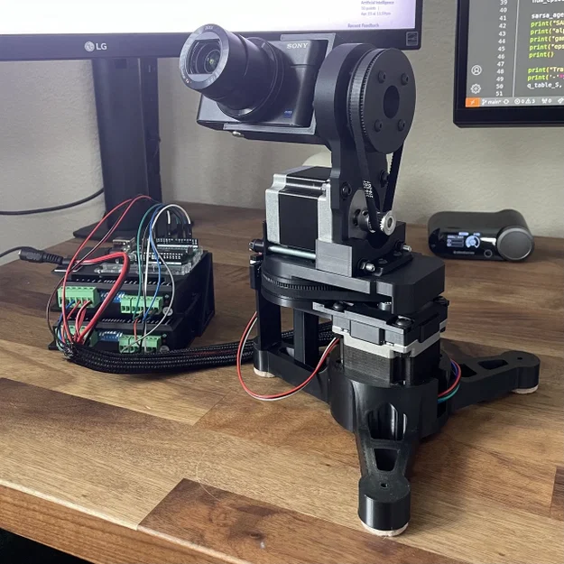 Mô hình đế xoay camera Pan & Tilt dùng Motor Nema 23 - Image 1