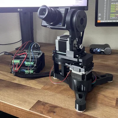 Mô hình đế xoay camera Pan & Tilt dùng Motor Nema 23