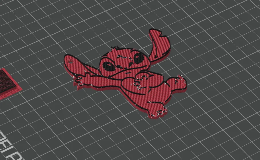Mẫu móc khóa Stitch 3D dễ thương - Hướng dẫn in 3D chi tiết - Image 1