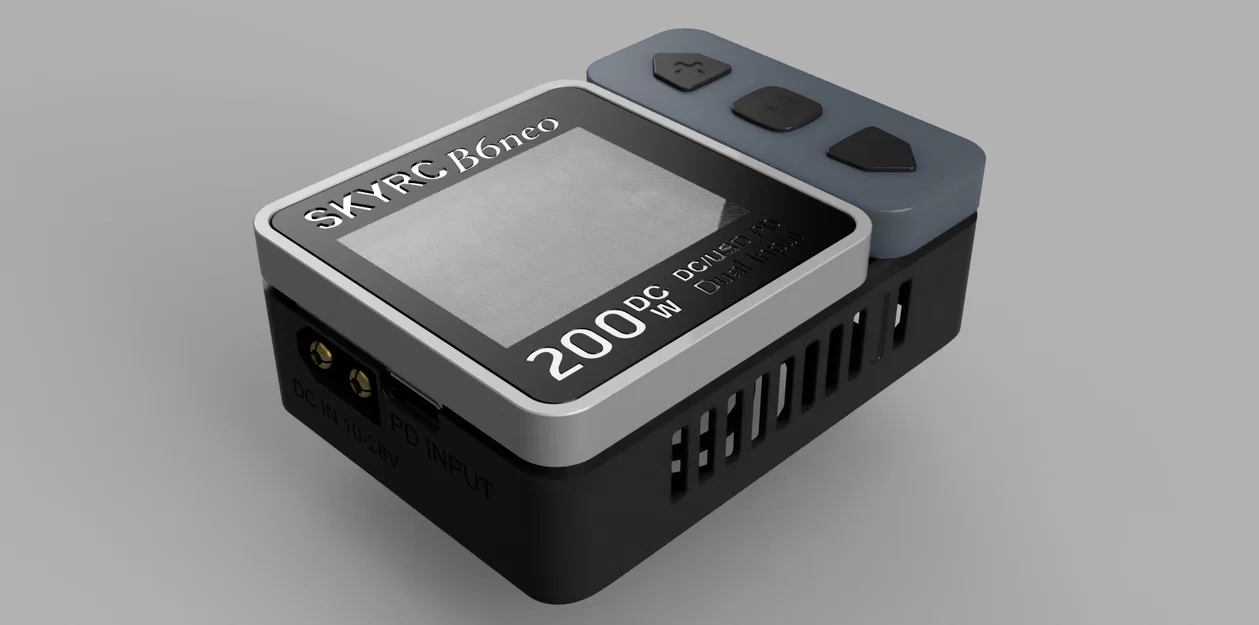 Mô hình 3D bộ sạc pin SKYRC B6 neo Lipo - Phụ kiện cho dân FPV - Image 1