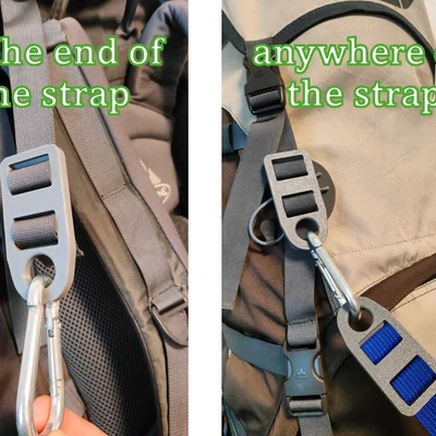 Vòng gắn carabiner cho dây đai (dọc) – nhiều kích cỡ khác nhau