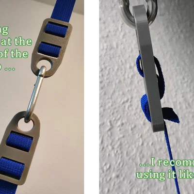 Vòng gắn carabiner cho dây đai (dọc) – nhiều kích cỡ khác nhau