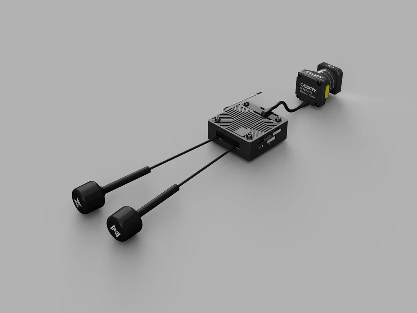 Mô hình 3D kỹ thuật Walksnail Avatar Moonlight 4K cho drone FPV - Image 2