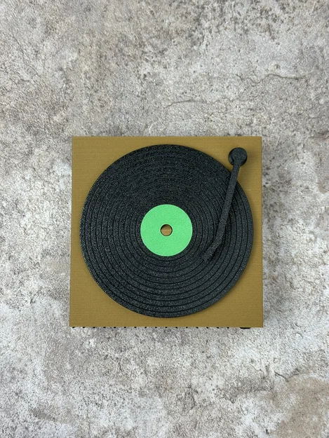 Bộ Đế Lót Ly Đĩa Vinyl + Kệ Trưng Bày - Image 8