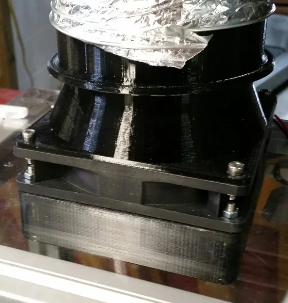 Ống xả Enclosure - (quạt 120mm, ống dryer duct 4") - Image 1