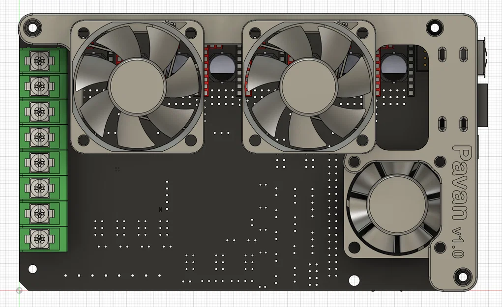 m8p Pavan – Ngàm quạt làm mát cho BTT Manta M8P - Image 3