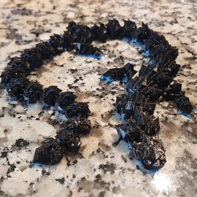 Print in Place Articulated Kristall Drache – Rồng pha lê khớp nối