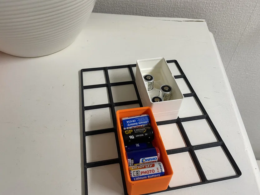 Khay pin Gridfinity CR123A/CR123 xếp chồng - Image 4