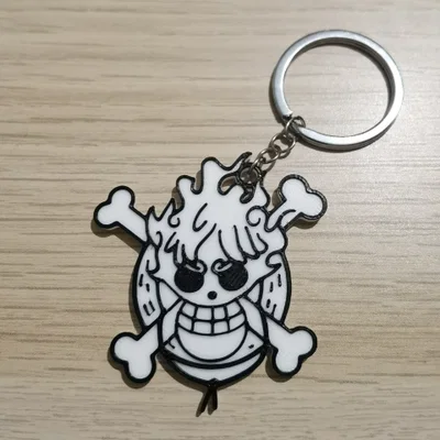 Móc khóa Luffy Gear 5 - One Piece (Mẫu 3D)