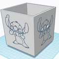 Chậu cây 3D hình Stitch đáng yêu trang trí bàn làm việc - Thumbnail 1