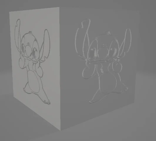 Chậu cây 3D hình Stitch đáng yêu trang trí bàn làm việc - Image 2