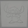 Chậu cây 3D hình Stitch đáng yêu trang trí bàn làm việc - Thumbnail 3
