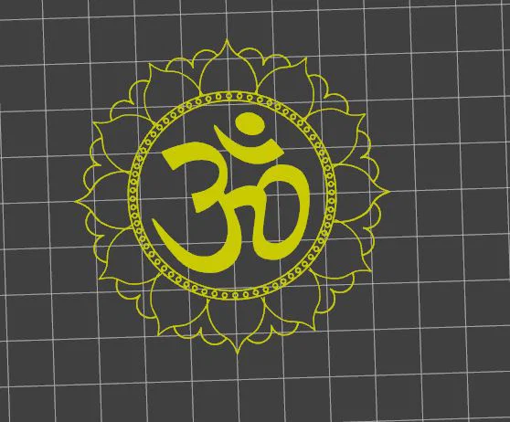 Bộ sưu tập mô hình biểu tượng Om 3D đẹp mắt cho trang trí - Image 3