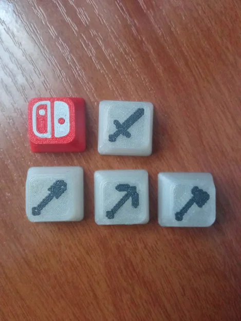 Tự in keycaps chủ đề Minecraft và Nintendo Switch cho bàn phím cơ - Image 1