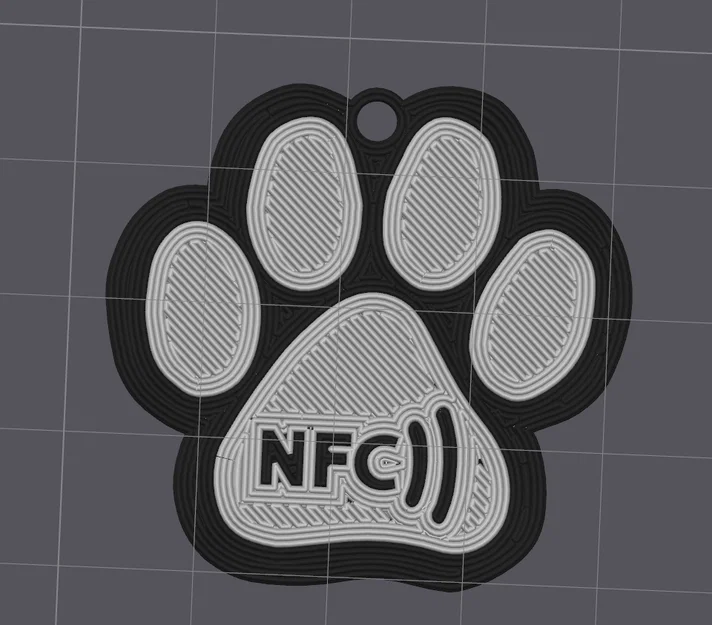 Móc khóa NFC hình bàn chân chó - Image 5