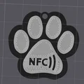 Móc khóa NFC hình bàn chân chó - Thumbnail 5