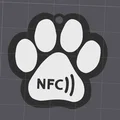 Móc khóa NFC hình bàn chân chó - Thumbnail 6