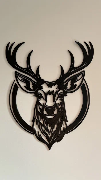 Tranh treo tường 3D đầu hươu nghệ thuật - Deer Wall Art #3 - Image 1