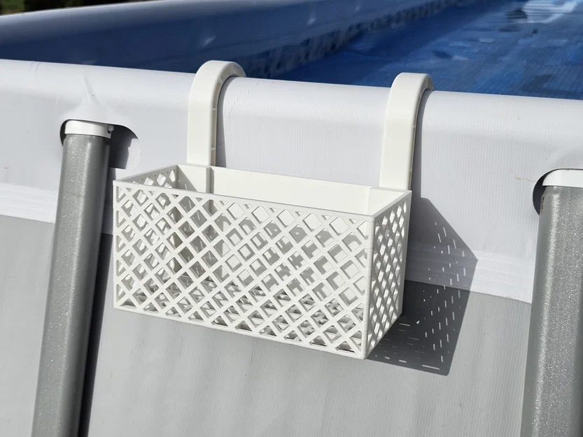 Khay treo đựng phụ kiện hồ bơi 60mm tiện ích (In 3D) - Image 5