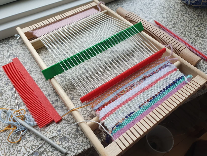 Loom boom, comb và shuttle (nâng cấp & phụ kiện cho khung dệt) - Image 1