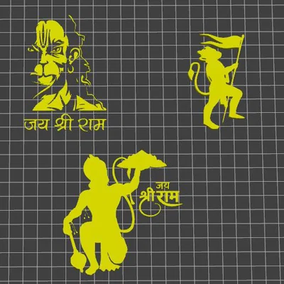 Mô hình 3D Lord Hanuman nghệ thuật cho máy in 3D