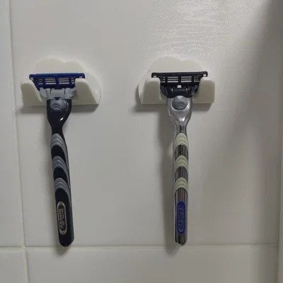 Giá treo tường cho dao cạo râu Gillette Mach3 tiện dụng