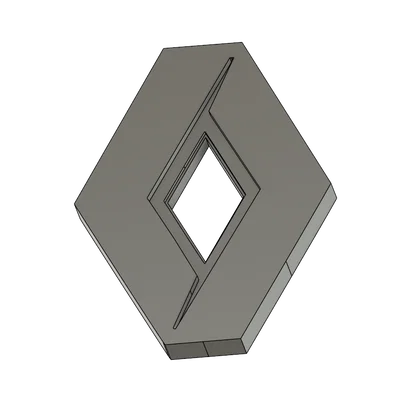 Mô hình Logo Renault cổ điển in 3D trang trí tinh tế