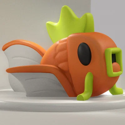 Mô hình Magikarp Pokemon in 3D không cần support siêu dễ