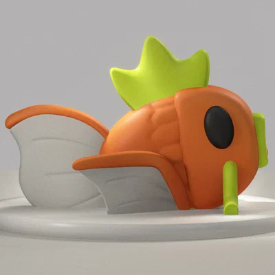 Mô hình Magikarp Pokemon in 3D không cần support siêu dễ