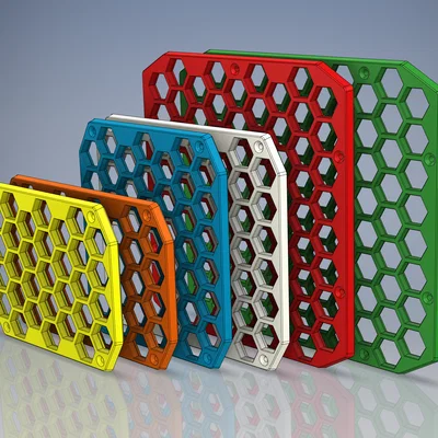 HSW Single Walls - Kèm Khung Tích Hợp & Điểm Bắt Vít (Honeycomb Storage Wall)