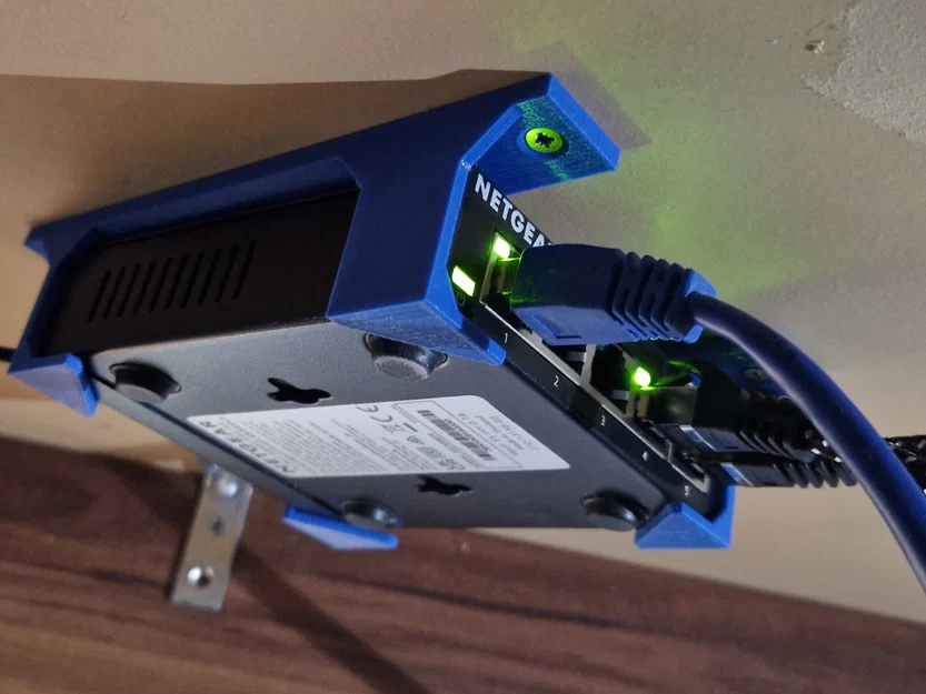 Ngàm gắn tường, gầm bàn cho switch Netgear GS305/GS308 - Image 2