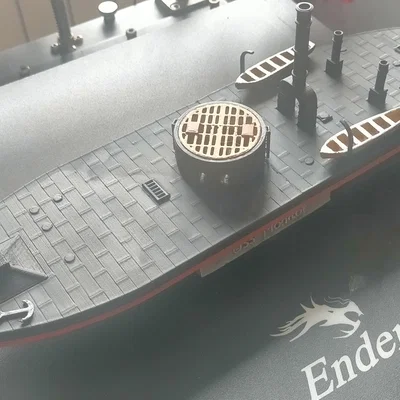 Mô hình tàu chiến USS Monitor 1/180 - Bản in 3D chi tiết cực đẹp