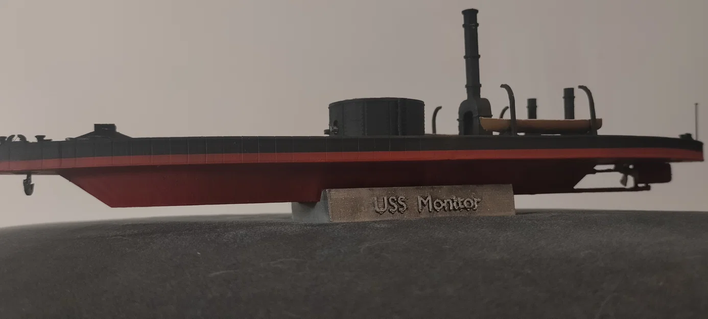 Mô hình tàu chiến USS Monitor 1/180 - Bản in 3D chi tiết cực đẹp - Image 3