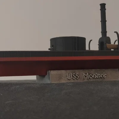 Mô hình tàu chiến USS Monitor 1/180 - Bản in 3D chi tiết cực đẹp