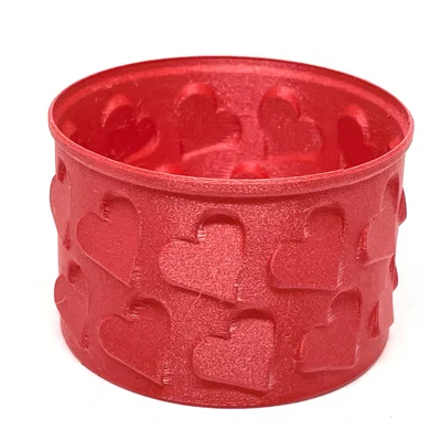 Hộp đựng hình trái tim in vase mode