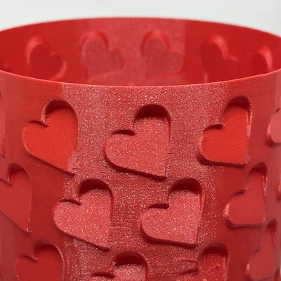 Hộp đựng hình trái tim in vase mode